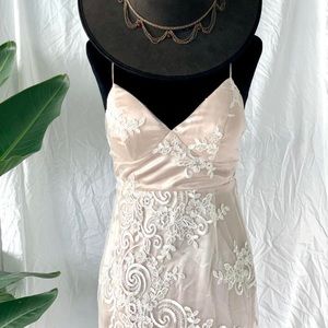 Ivory Lace Maxi Dress
